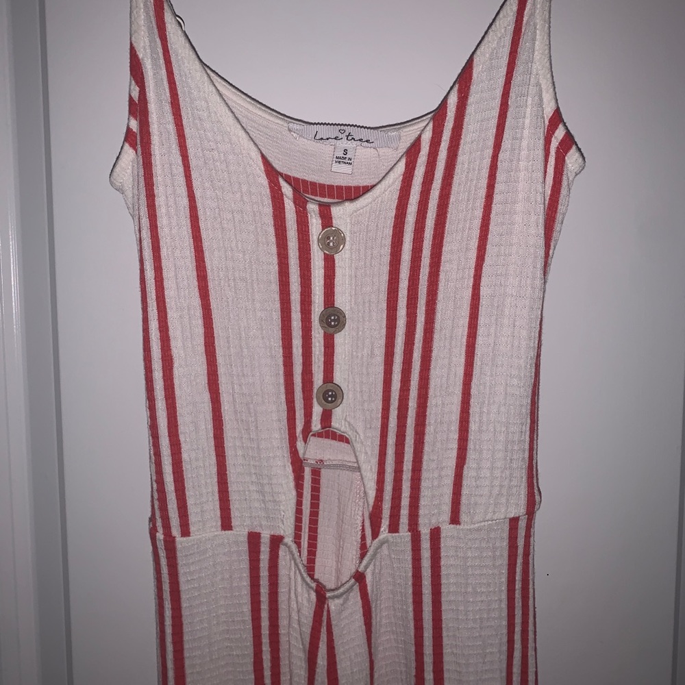 Jump suit barley worn